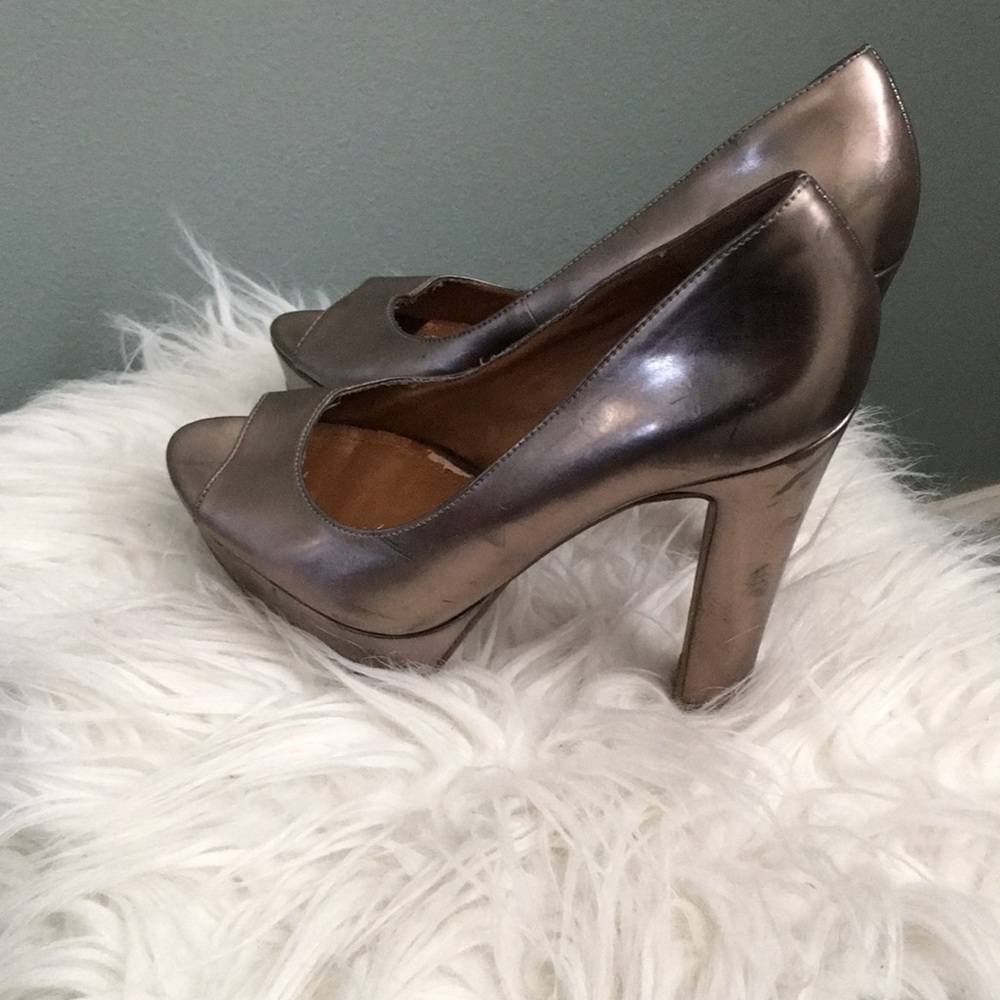 Pewter Aldo heels